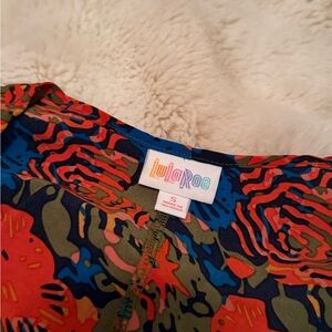 LuLaRoe Multicolor Abstract Top